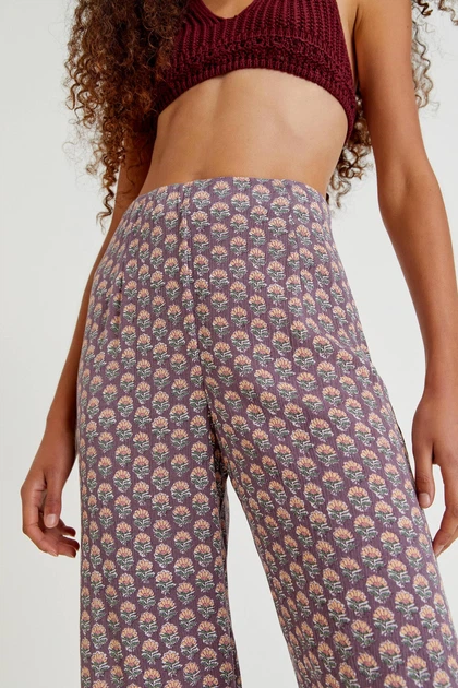 Кюлоти Pull & Bear фіолетовий в візерунки XMQRX297 S - зображення 4