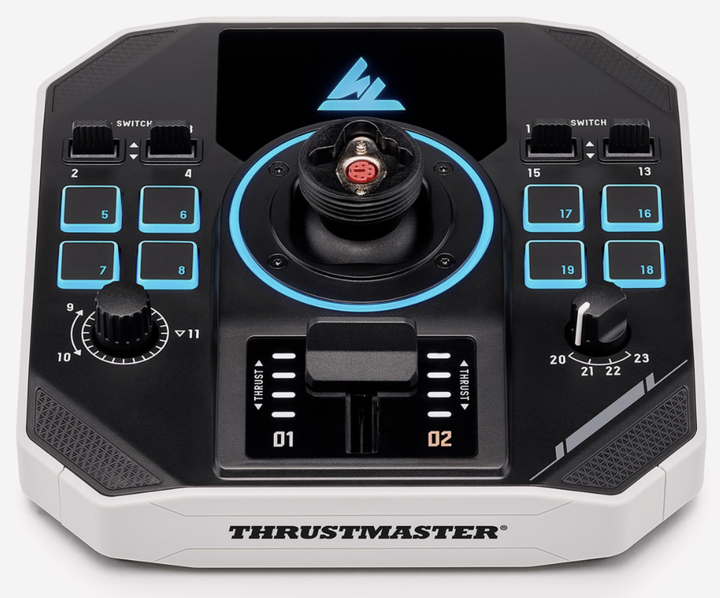 Джойстик Thrustmaster SOL-R 1 Flightstick / USB-C / 21 кнопка / H.E.A.R.T. / LED RGB / PC / белый / для авиасимуляторов (2960920) - изображение 2