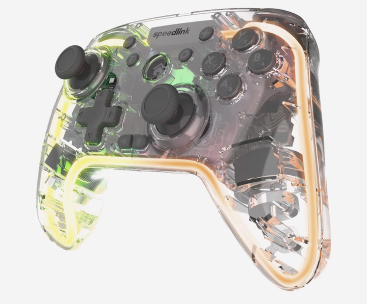 Геймпад SpeedLink RAIT NX RGB / PC / Android / Nintendo Switch / PS3 / Bluetooth / 2.4 GHz / USB / RGB / 23 кнопки / прозорий ( SL-650115-CR ) - зображення 2