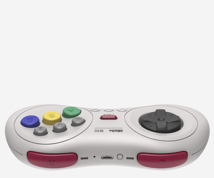 Геймпад 8BitDo M30 Bluetooth Pad White для PC / macOS / Android / Nintendo Switch бездротовий Bluetooth / USB-C Білий (RET00368) - зображення 3