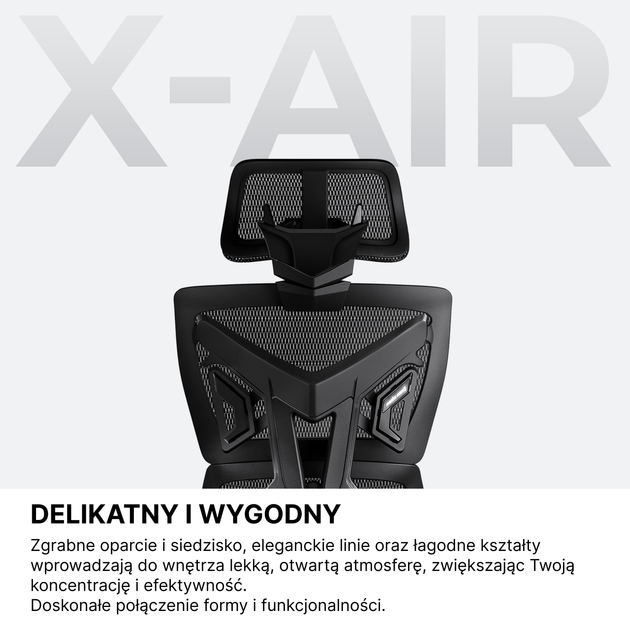 Fotel gamingowy Anda Seat X-Air Pro XL Mesh Space Black (AD-WY-01-BBB-B01) - Zdjęcie 11 Fotel gamingowy Anda Seat X-Air Pro XL Mesh Space Black (AD-WY-01-BBB-B01) - obraz 11