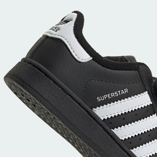 Дитячі Кросівки Superstar II Comfort Closure Kids adidas JI3991 24 (24 EUR) чорний (4067888296266) - зображення 10