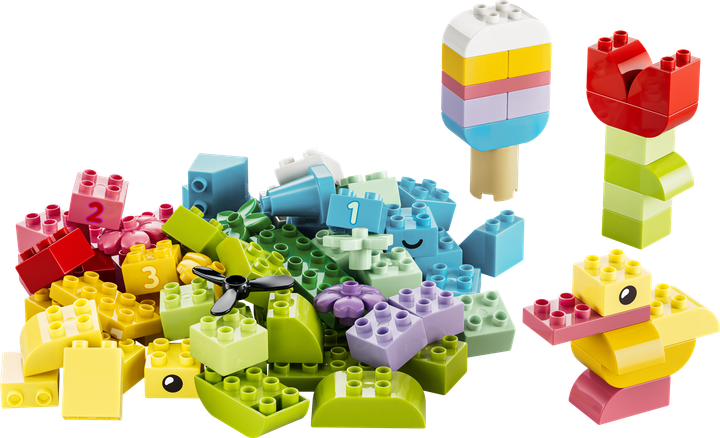 Конструктор LEGO DUPLO Коробка кубиків для яскравих творчих збірок 80 деталей (10479) - зображення 2