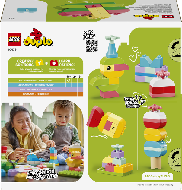Конструктор LEGO DUPLO Коробка кубиків для яскравих творчих збірок 80 деталей (10479) - зображення 9