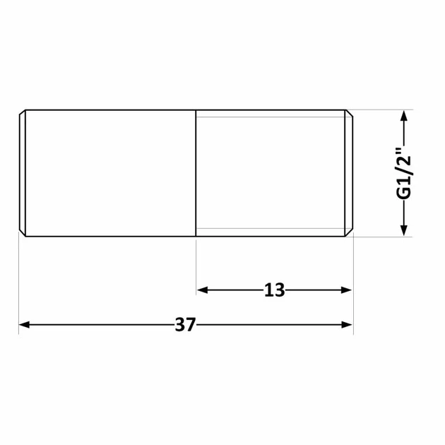 Резьба стальная 15 короткая - изображение 2