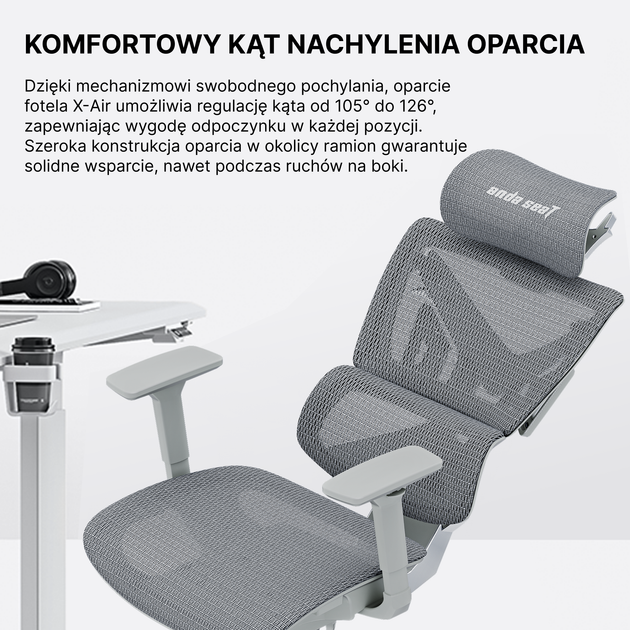 Fotel gamingowy Anda Seat X-Air Mega XL Mesh Space Black (AD-WY-01-BBB) - Zdjęcie 16 Fotel gamingowy Anda Seat X-Air Mega XL Mesh Space Black (AD-WY-01-BBB) - obraz 16