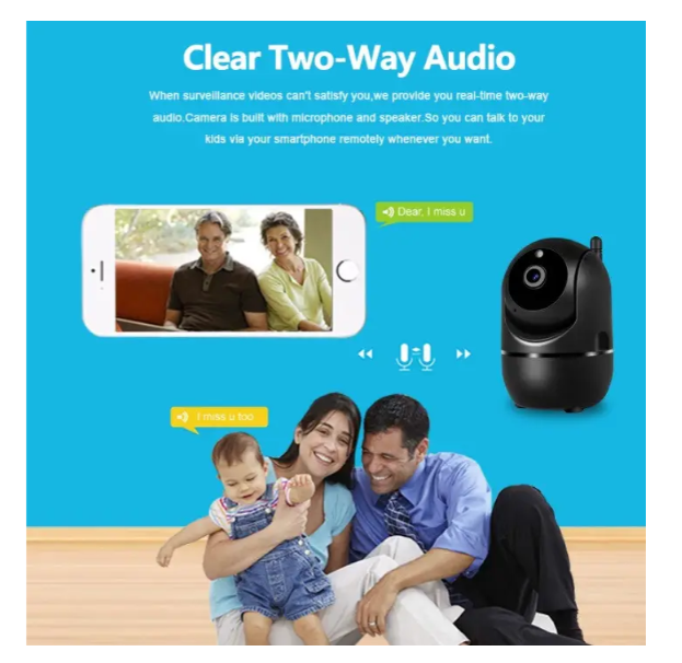 WiFi камера видеонаблюдения AI SHIWOJIA 1080P / 2MP, Tuya Smart Life, поворотная IP камера с датчиком движения, ночное видение - изображение 5