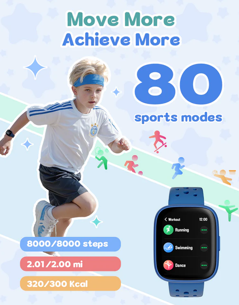 Детские смарт-часы TICTIKY Stellar 2 Kids с GPS/трекером активности | Фитнес-часы с играми, родительским контролем - изображение 6