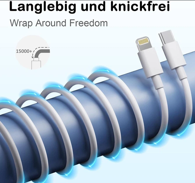 Зарядное устройство MFi 20W PD для iPhone (2 шт) + USB-C to Lightning кабель 2м, быстрая зарядка iPhone 14/13/12/11 - Фото 5 Зарядное устройство MFi 20W PD для iPhone (2 шт) + USB-C to Lightning кабель 2м, быстрая зарядка iPhone 14/13/12/11 - изображение 5