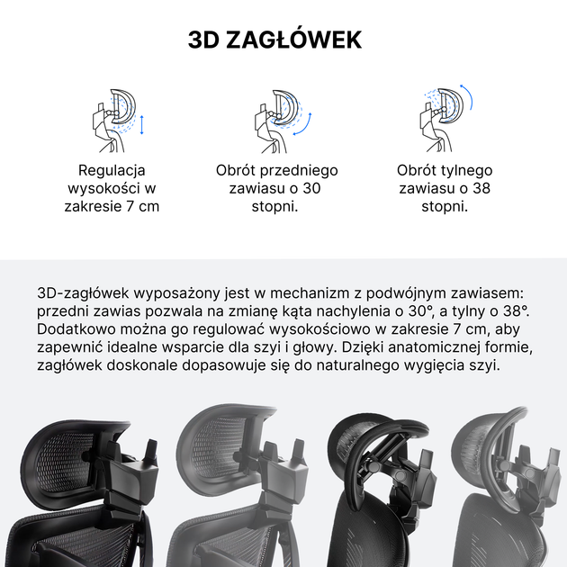 Fotel gamingowy Anda Seat X-Air Mega XL Mesh Ash Gray (AD-WY-01-GGF) - Zdjęcie 12 Fotel gamingowy Anda Seat X-Air Mega XL Mesh Ash Gray (AD-WY-01-GGF) - obraz 12