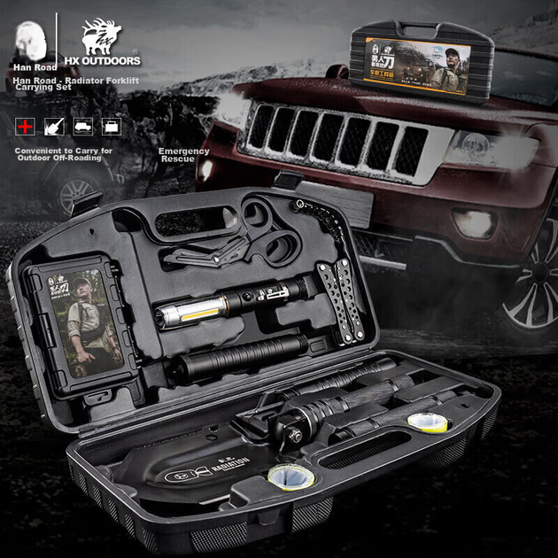 Многофункциональный автомобильный набор армейских лопат HX OUTDOORS, комплект инструментов для кемпинга и аварийно-спасательных работ, автомобильный набор - Фото 5 Многофункциональный автомобильный набор армейских лопат HX OUTDOORS, комплект инструментов для кемпинга и аварийно-спасательных работ, автомобильный набор - изображение 5