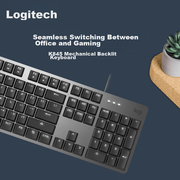 Клавіатура дротова Logitech K845 TTC Red USB Black - зображення 3