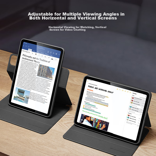 Чехол для планшета Apple iPad Air 11" 2026/2025/2024/Air 5 2022/Air 4 2020 ESR Black - Фото 6 Чехол для планшета Apple iPad Air 11" 2026/2025/2024/Air 5 2022/Air 4 2020 ESR Black - изображение 6