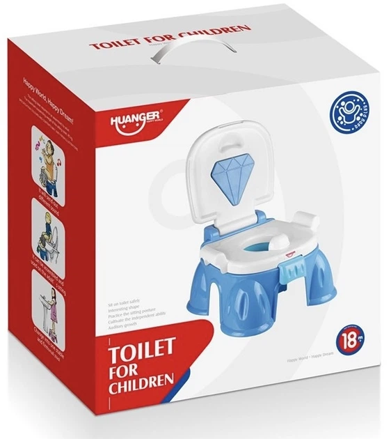 Pierwszy nocnik dziecięcy Woopie Baby 3w1 z muzyką – Krzesełko Podest (46033) (5904326946033) - obraz 5