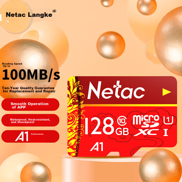 Карта пам'яті Netac Classic microSDXC 128GB Class 10 UHS-I U1 A1 - зображення 2