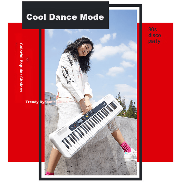 Электронная клавиатура CASIO CTS200 белого цвета, стильная, портативная, модная игрушка для детей и взрослых, для развлечения и обучения, 61 клавиша, автономная модель. - изображение 3