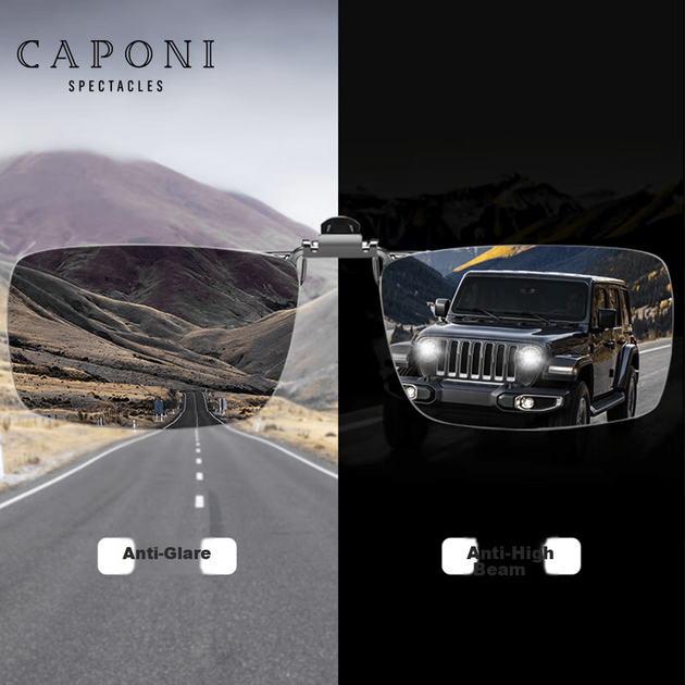 Фотохромные солнцезащитные очки CAPONI с накладными линзами и поляризованным покрытием для мужчин и женщин, для дневного и ночного использования, специально для вождения, защиты от солнца во время рыбалки. - изображение 2