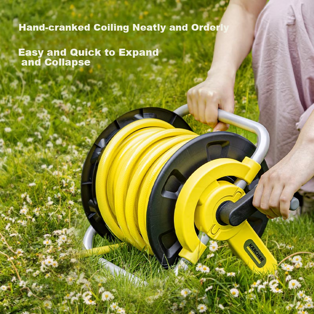 KARCHER Немецкая бытовая автомойка, катушка для садового шланга для полива, для уборки двора, катушка для шланга 15 метров, HR1.15 - изображение 4