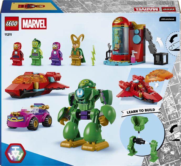 Конструктор LEGO Marvel Локі проти команди Залізної Людини 204 деталі (11211) - зображення 9