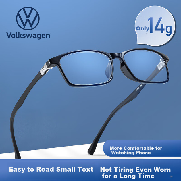 Volkswagen (Германия), мужские очки для чтения Volkswagen, высококачественные очки с защитой от синего света, оригинальный импортный подарок для родителей, W606-100 - изображение 7
