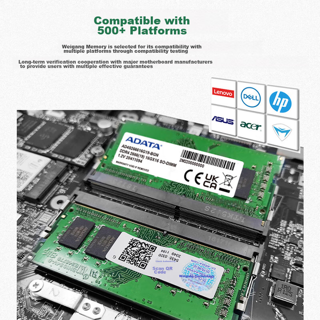 Оперативная память ADATA 8 ГБ DDR4 2666 для ноутбука Wanziqianhong - изображение 3