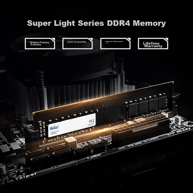 Оперативна пам'ять Netac DDR4-2666 8192MB PC4-21300 Ultra Light - зображення 3
