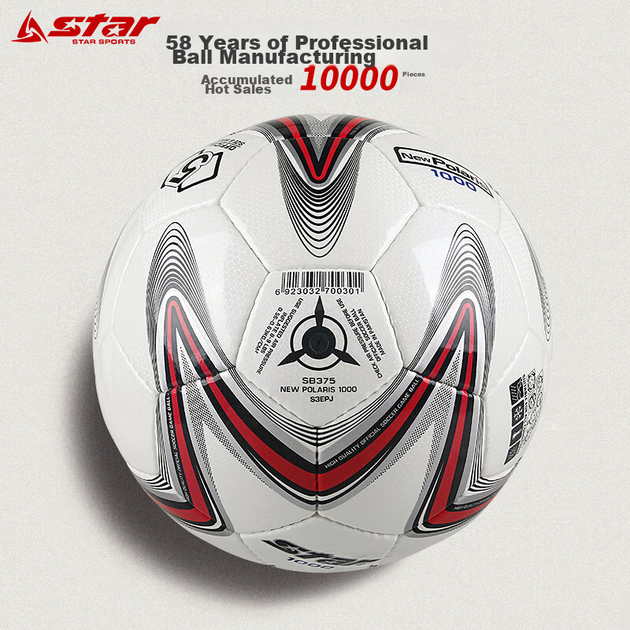 Футбольный мяч Star Soccer Ball 1000 для взрослых, профессиональный, для соревнований и тренировок, изготовлен из микрофибры PU, ручная прошивка, профессиональный размер 5, стандартный мяч SB375. - изображение 7