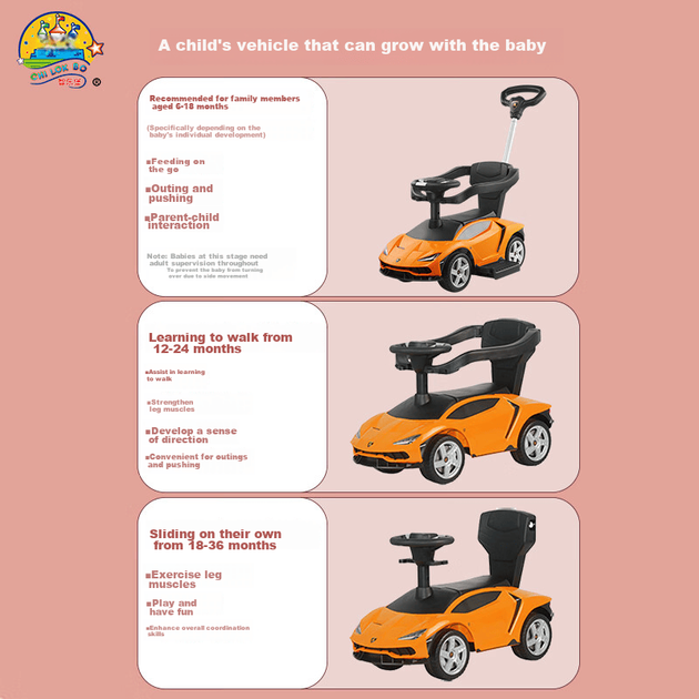 Машинка-каталка CHILOKBO Lamborghini детская для 1-3 лет (6938360701821) - изображение 2