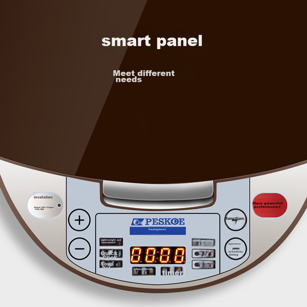 Рисоварка PESKOE интеллектуальная, чаша керамическая, 5л, CFXB50-C, для 5-8 человек - Фото 2 Рисоварка PESKOE интеллектуальная, чаша керамическая, 5л, CFXB50-C, для 5-8 человек - изображение 2