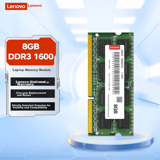 Оперативна пам'ять Lenovo SODIMM DDR3L-1600 8192MB PC3-12800 - зображення 2