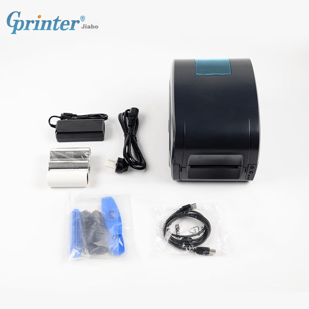 Принтер этикеток с карбоновой лентой Gprinter GP-9025T (компьютерная версия), принтер для печати водяных знаков на ювелирных изделиях, основных средствах, складской логистике, термопринтер/двухрежимный принтер штрихкодов. - изображение 4
