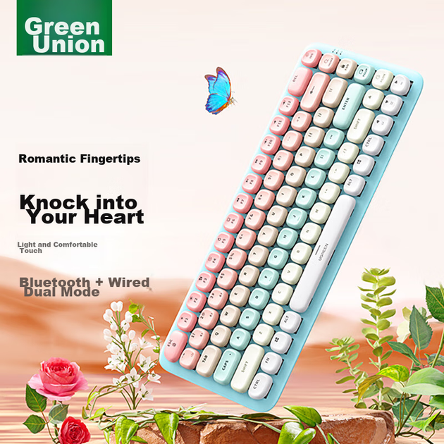Клавиатура беспроводная Ugreen Fun+ механическая низкопрофильная Bluetooth/USB - изображение 3