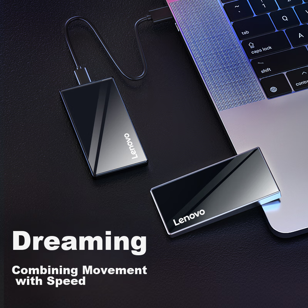 SSD диск Lenovo ZX2 1TB USB 3.1 Gen 2 Type-C External Black - Фото 6 SSD диск Lenovo ZX2 1TB USB 3.1 Gen 2 Type-C External Black - зображення 6