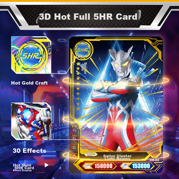 Набор карточек Kayou Ultraman Glory Edition, официальные карточки BCR, аутентичные периферийные устройства и игрушки. - зображення 5