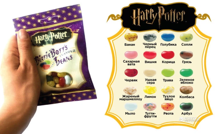Драже Bean Boozled Harry Potter 54г - Фото 2 Драже Bean Boozled Harry Potter 54г - зображення 2