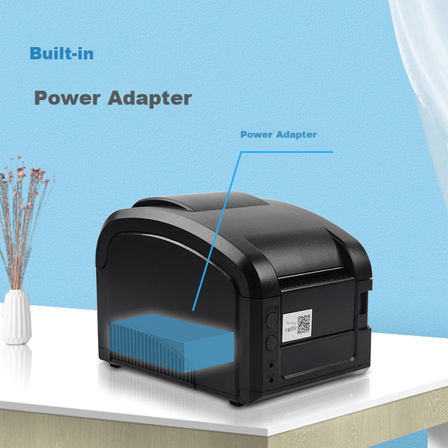 Термопринтер этикеток Gprinter (Gprinter) GP-3120TL, версия для компьютера с USB-подключением, устройство для нанесения самоклеящихся этикеток на одежду, принтер штрихкодов для магазинов чая с шариками - изображение 4
