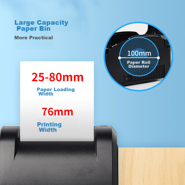 Термопринтер этикеток Gprinter (Gprinter) GP-3120TL, версия для компьютера с USB-подключением, устройство для нанесения самоклеящихся этикеток на одежду, принтер штрихкодов для магазинов чая с шариками - изображение 5