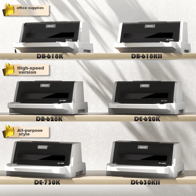 Матричный принтер Deli DE-600K, 1+4-слойная форма для оформления счетов-фактур для контроля НДС, накладных на экспресс-доставку, исходящих накладных, офисной коммерческой печати, 5-слойная бумага для лицевой стороны. - изображение 5