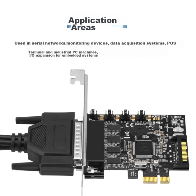 Настольная 4-портовая последовательная карта MOGE, преобразователь PCIe в RS232, карта COM-порта с питанием 5 В/12 В для конкретного банка, MC2340 - изображение 5