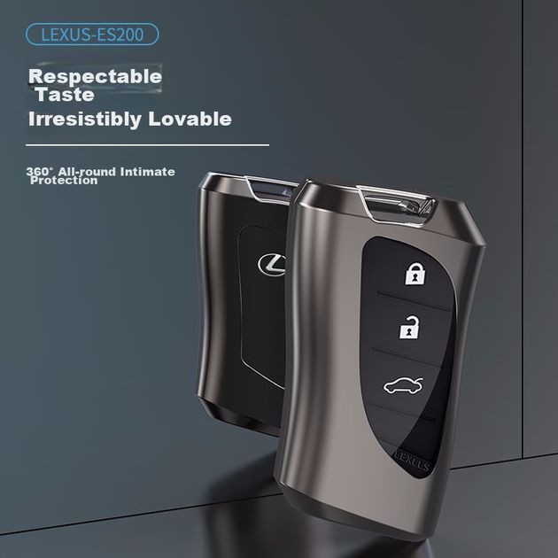 Чехол для ключей Dijialun для Lexus ES200 UX260H NX300H RX450H LS500H CT200H кожаный серый - Фото 4 Чехол для ключей Dijialun для Lexus ES200 UX260H NX300H RX450H LS500H CT200H кожаный серый - изображение 4
