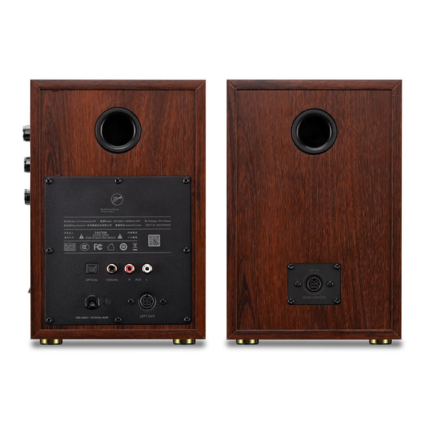 Активная мультимедийная колонка HiVi D100 Bluetooth, 2.0 канала, для ноутбука и настольного компьютера, цвет под дерево. - Фото 2 Активная мультимедийная колонка HiVi D100 Bluetooth, 2.0 канала, для ноутбука и настольного компьютера, цвет под дерево. - зображення 2