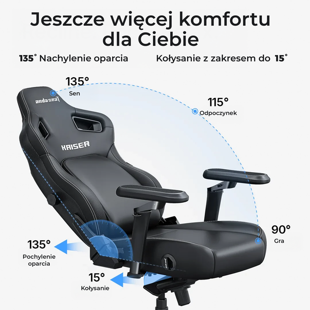 Крісло ігрове Anda Seat Kaiser 4 V2 Size XL Black Fabric (AD12YDDC-XLL-20-B-CF-03) - зображення 12