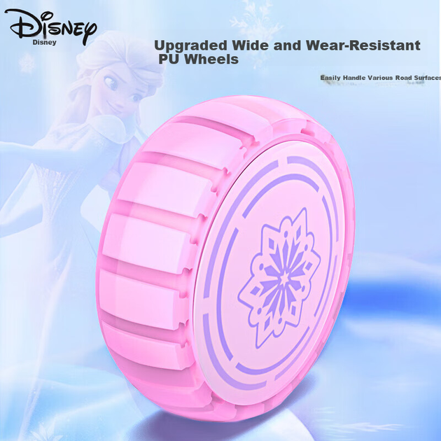 Детский самокат Disney для детей от 3 до 12 лет, машинка Frozen Twist, светящиеся колеса, скейтборд, самокат, беговел, велосипед-качалка. - изображение 5