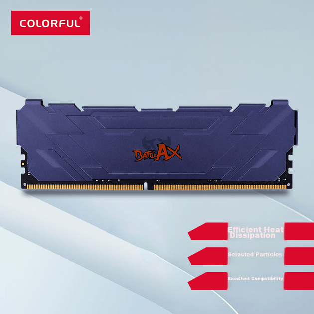 Барвистий модуль пам'яті DDR4 3200 настільних комп'ютерів 8 ГБ, серія Zhanfu, титаново-сірий, C16 - изображение 2