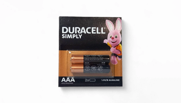 Батарейка Duracell AAA Simply LR03/MN2400 Black - изображение 4