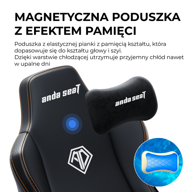 Fotel gamingowy Anda Seat Kaiser 3E XL Light Blue Fabric (AD23YC-XL-09-E-CF-E01) - obraz 14