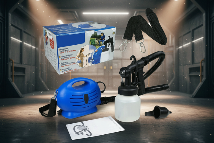 Краскопульт электрический Paint Zoom 650W с резервуаром 800 мл для профессиональной покраски - изображение 2
