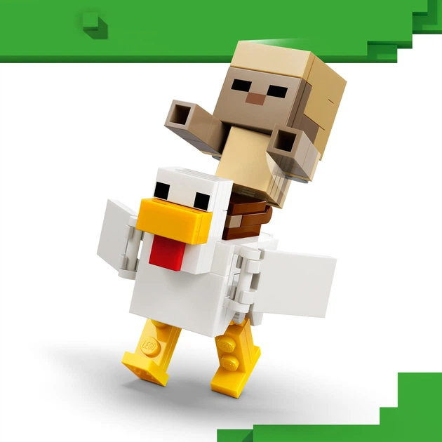 Конструктор LEGO Minecraft Курячий Жокей: атака в пустелі 428 деталей (21592) - зображення 3