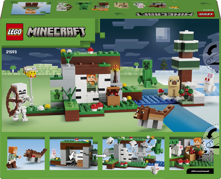 Конструктор LEGO Minecraft Пригода першої ночі 301 деталь (21593) - зображення 9