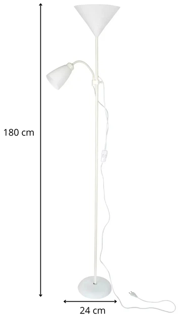 Торшер Bergs 1050-FL-2 White 2хE27 - изображение 7